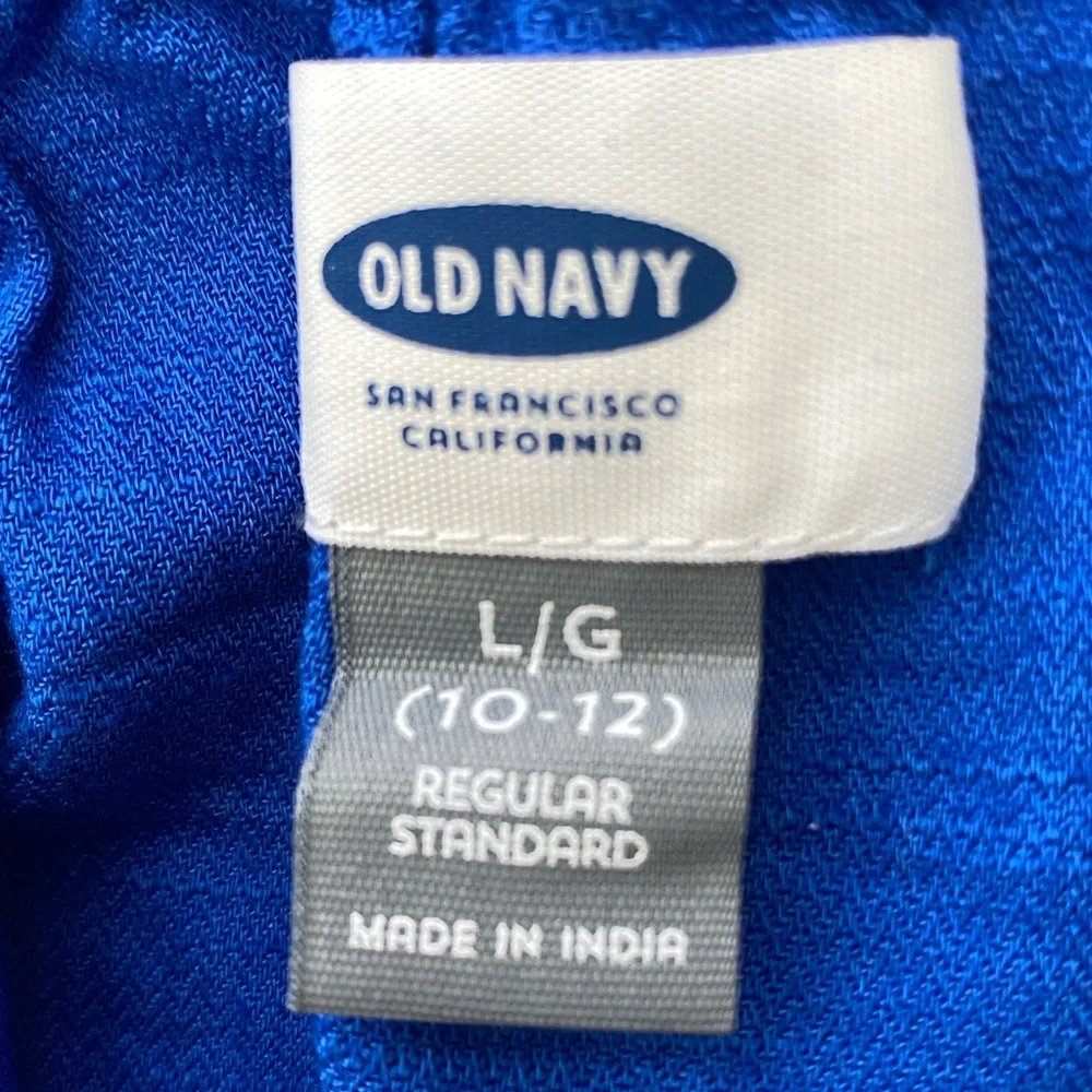Old Navy Youth Girls Royal Blue/Gold Pineapple A-Line Dress NWT